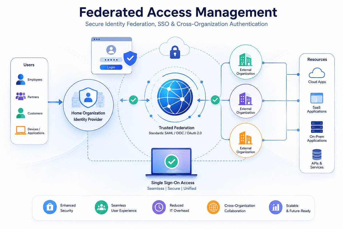 Federated Access Management: The Complete Enterprise Guide to Secure Identity Federation, SSO, and Cross-Organization Authentication