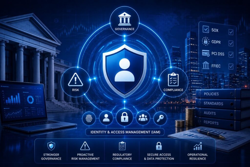 GRC in Financial Services: A Complete Guide to Governance, Risk & Compliance Using Identity and Access Management (IAM)