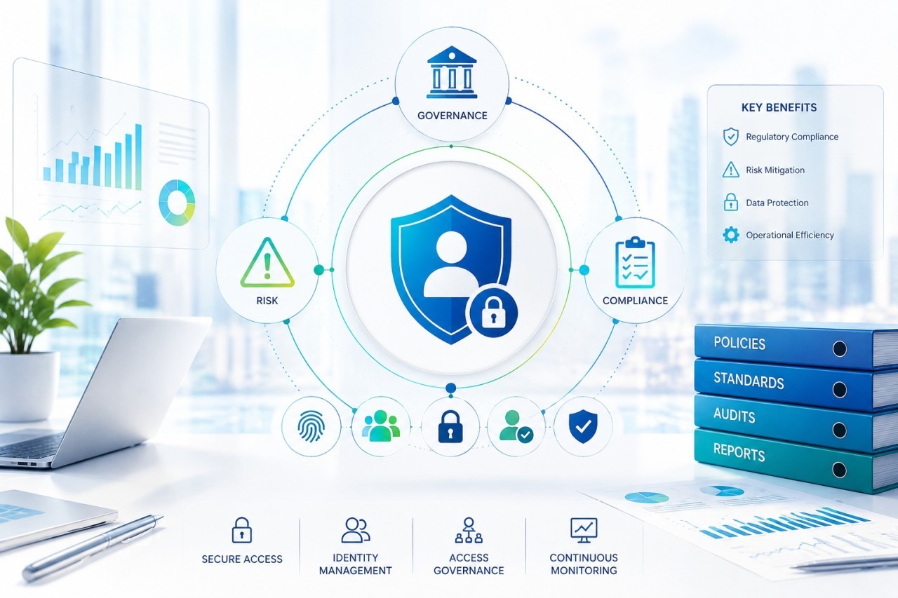 GRC in Financial Services: A Complete Guide to Governance, Risk & Compliance Using Identity and Access Management (IAM)